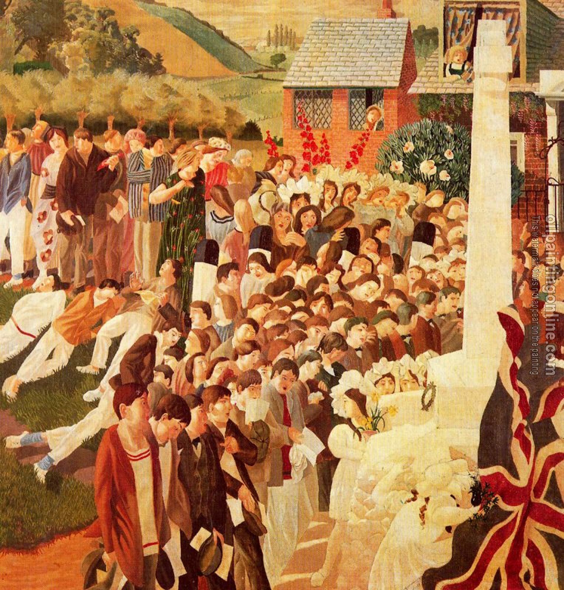 Stanley Spencer - Unveiling Cookham War Memorial